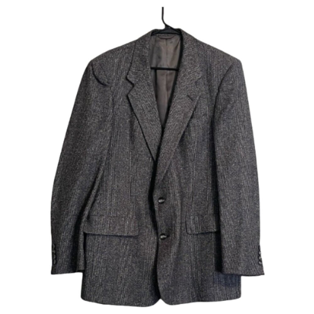 Vintage Christian Dior Monsieur Men Sport Coat Stripe Wool Academia Career